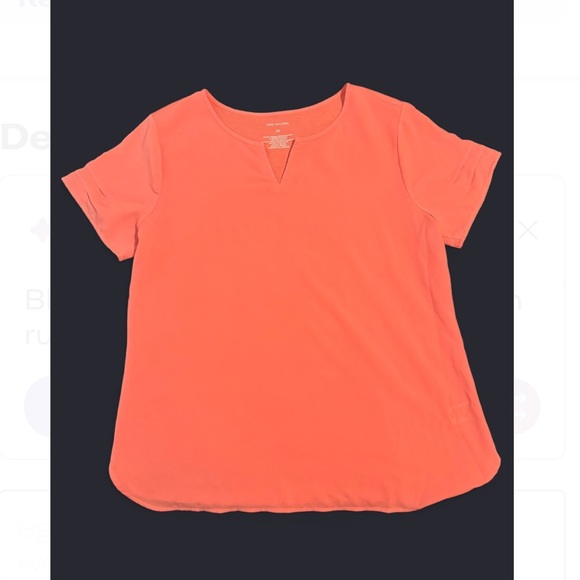 ✨ 2 Pack Bundle PRE-LOVED | Van Heusen Coral + Aqua Short Sleeve Tops✨ - Picture 1 of 5